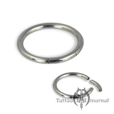 Украшение кольцо для пирсинга ушей Кольцо сегментное, диаметр 13мм, толщина 3мм