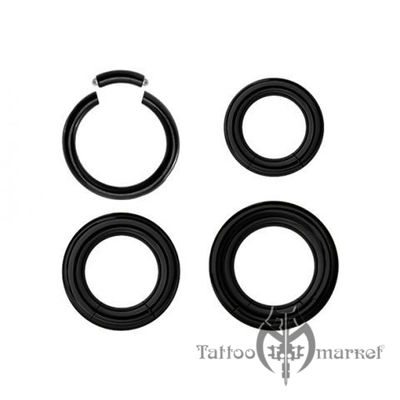 Кольцо сегментное (черная линия), диаметр 13мм, толщина 3мм