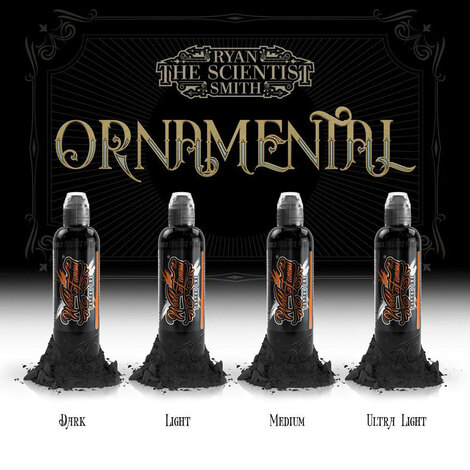 Краска World Famous Tattoo Ink Ryan Smith Ornamental Set - Ultra Light