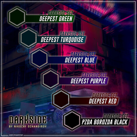 Nikolay Dzhangirov Darkside Set (6 пигментов)