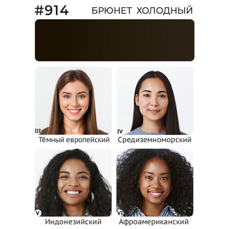 Пигмент NE PIGMENTS Брюнет холодный #914 минерал