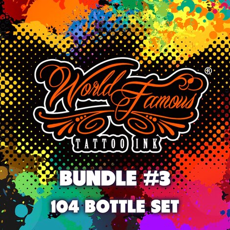 Краска World Famous Tattoo Ink 104 Bottle Color Set