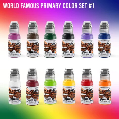 Краска World Famous Tattoo Ink 104 Bottle Color Set