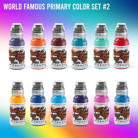 Краска World Famous Tattoo Ink 104 Bottle Color Set