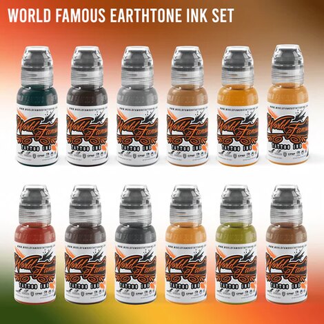 Краска World Famous Tattoo Ink 104 Bottle Color Set