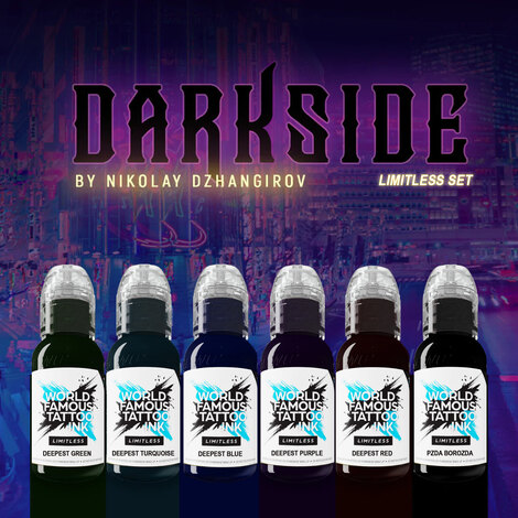 Краска World Famous Tattoo Ink Nikolay Dzhangirov Darkside Limitless Set (6 пигментов)